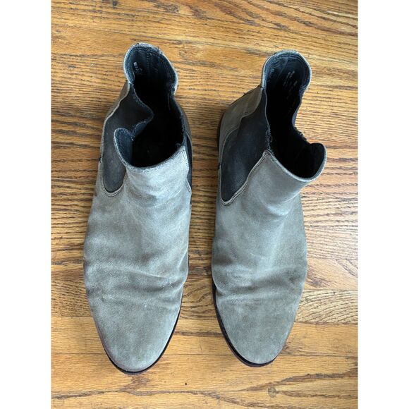 Toro Gray Suede Chelsea Pull Up Boots Shoes   Mens Size 10